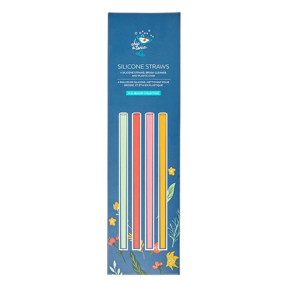 ⭐️ Chic & Tonic Silicone Straws Set